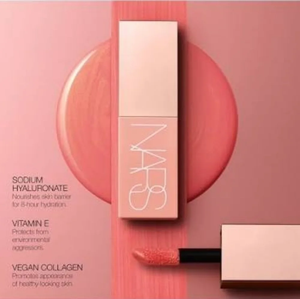 NARS AFTERGLOW Aragon LIQUID Blush- Warm Chestnut Brown